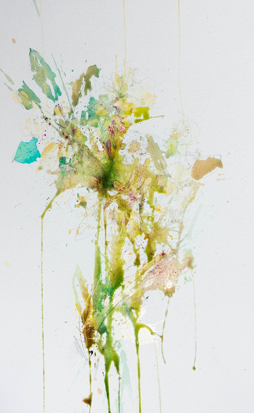 Creating a dynamic floral painting 1