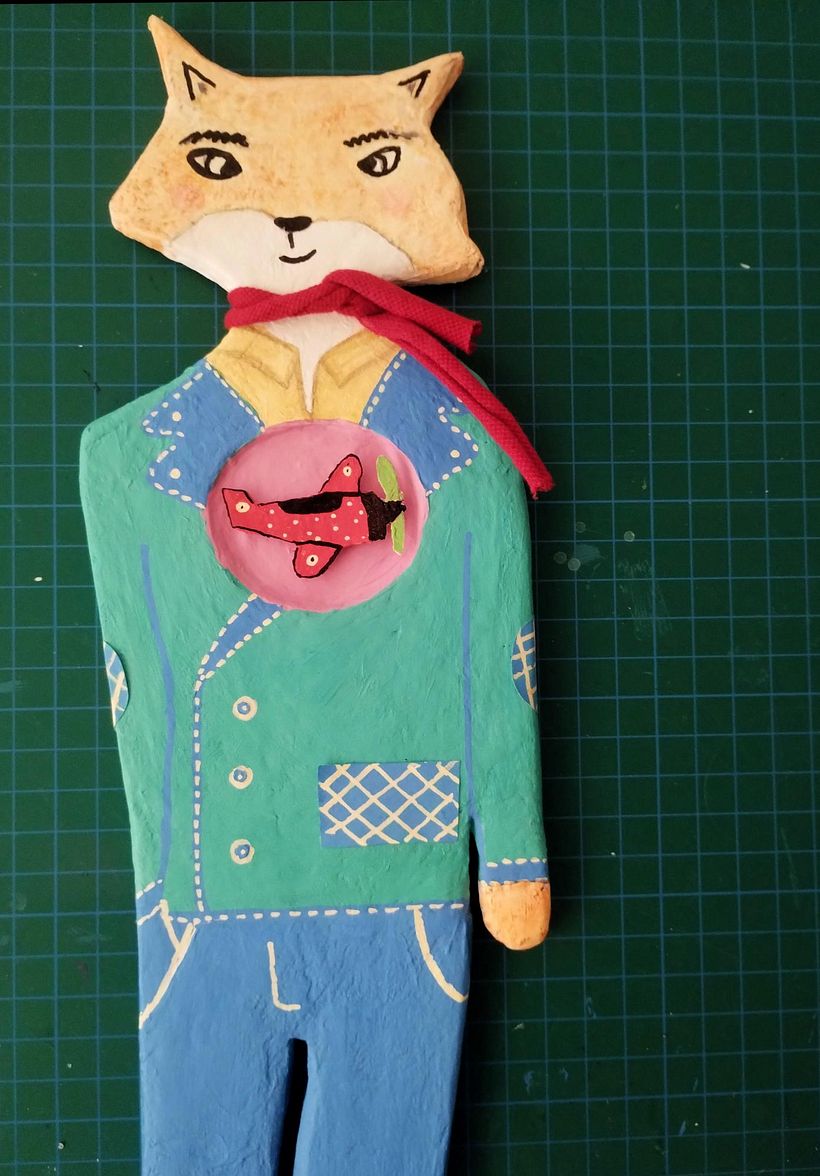 Creación personaje con papel maché 1