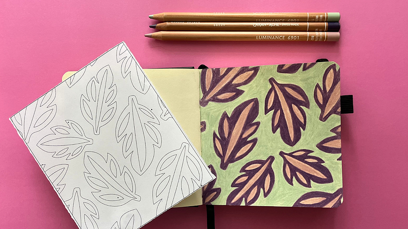 My Botanical Patterns notebook.  2