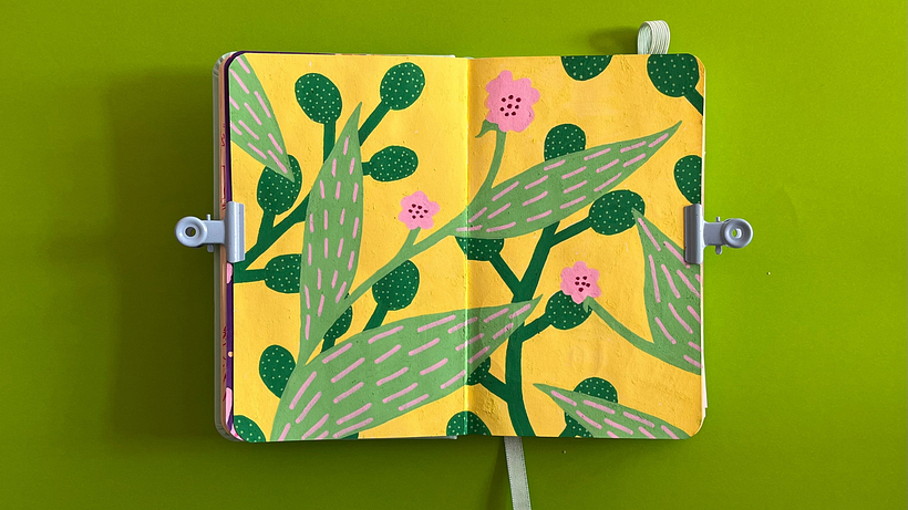 My Botanical Patterns notebook.  1