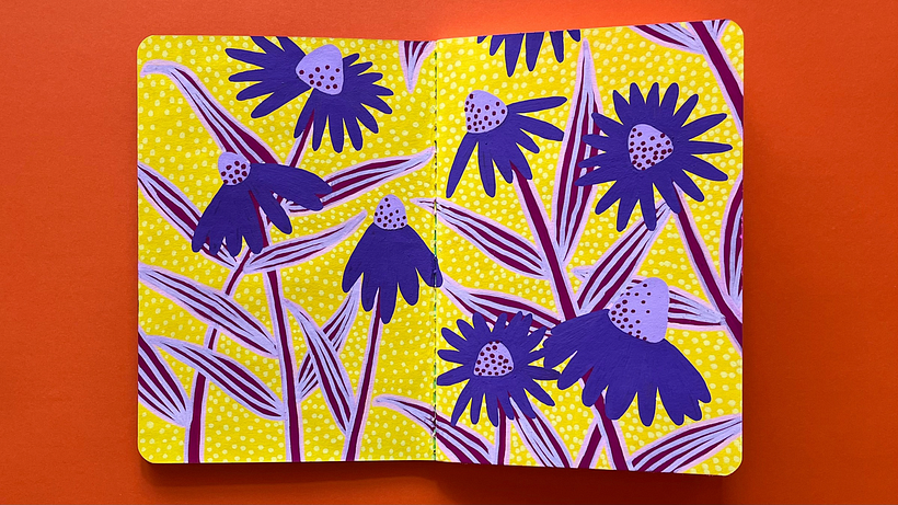My Botanical Patterns notebook.  2