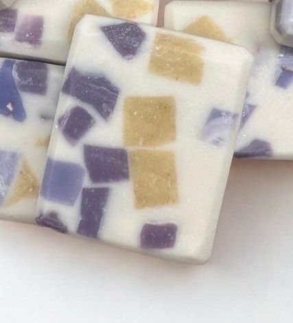 Savon Karité-Coco Marbré Jaune & Mauve 1