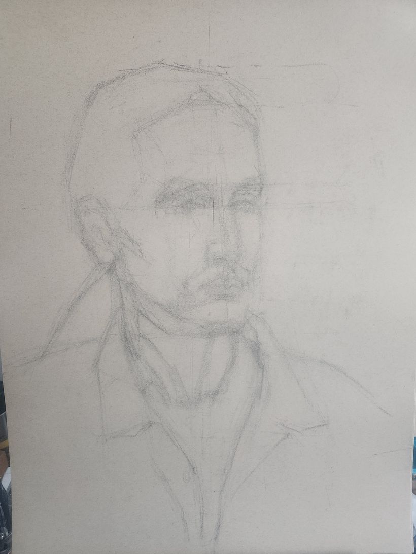 Realistic Charcoal Portrait final project 1