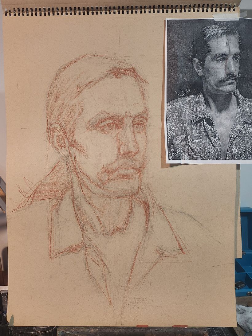 Realistic Charcoal Portrait final project 2