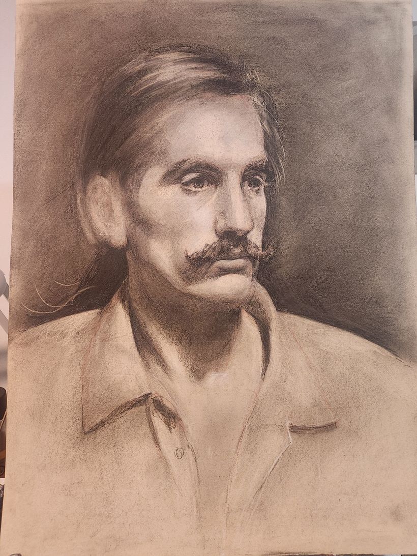 Realistic Charcoal Portrait final project 4