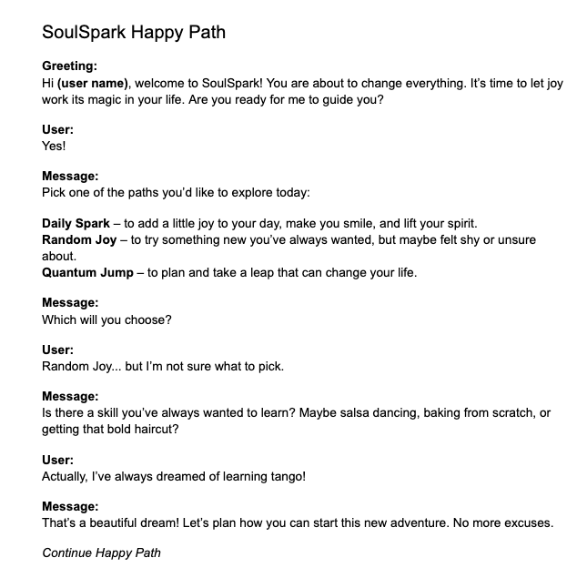 SoulSpark Voice app 1