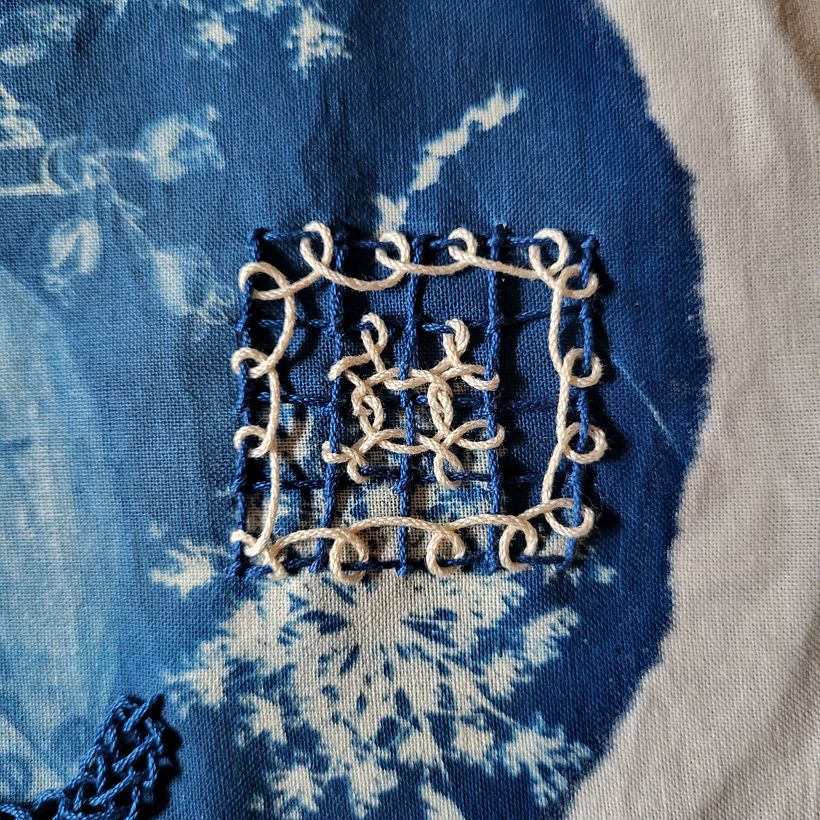 Bluework: Mein Herz für Stickerei und Cyanotypie 2