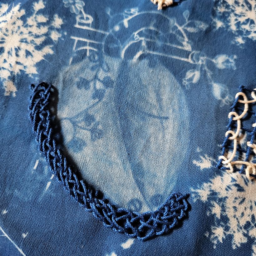 Bluework: Mein Herz für Stickerei und Cyanotypie 3