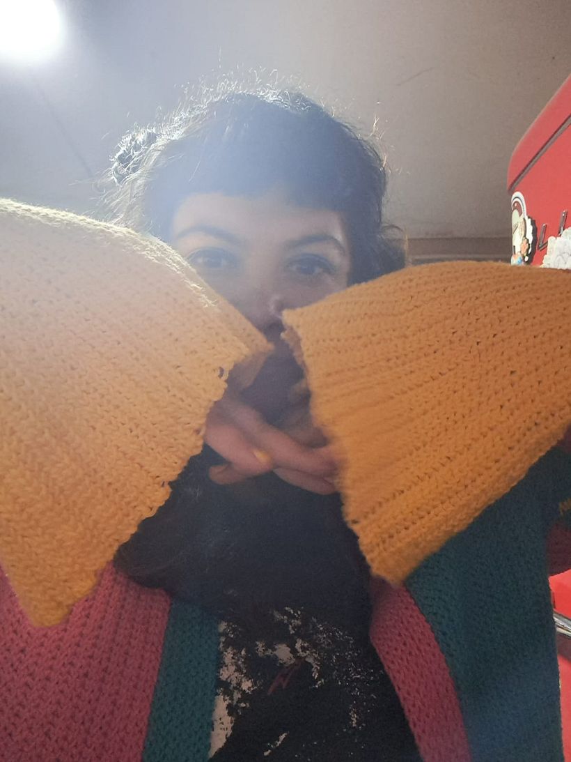 Cárdigan con mangas tipo campana 2