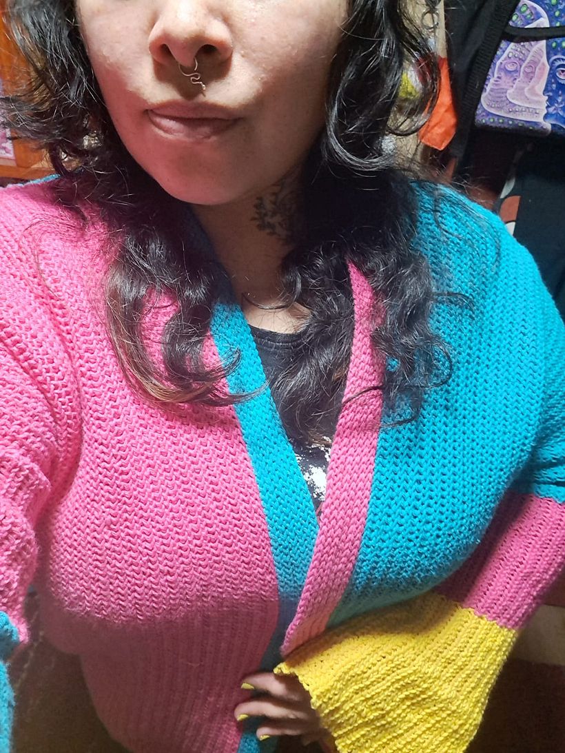 Cárdigan con mangas tipo campana 1