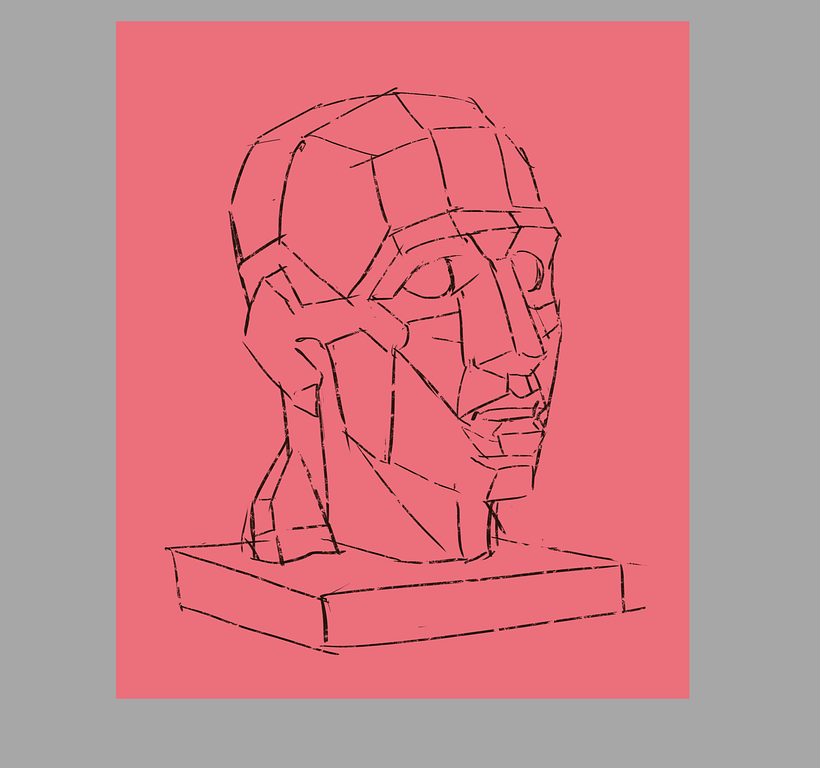 Bust study. 1