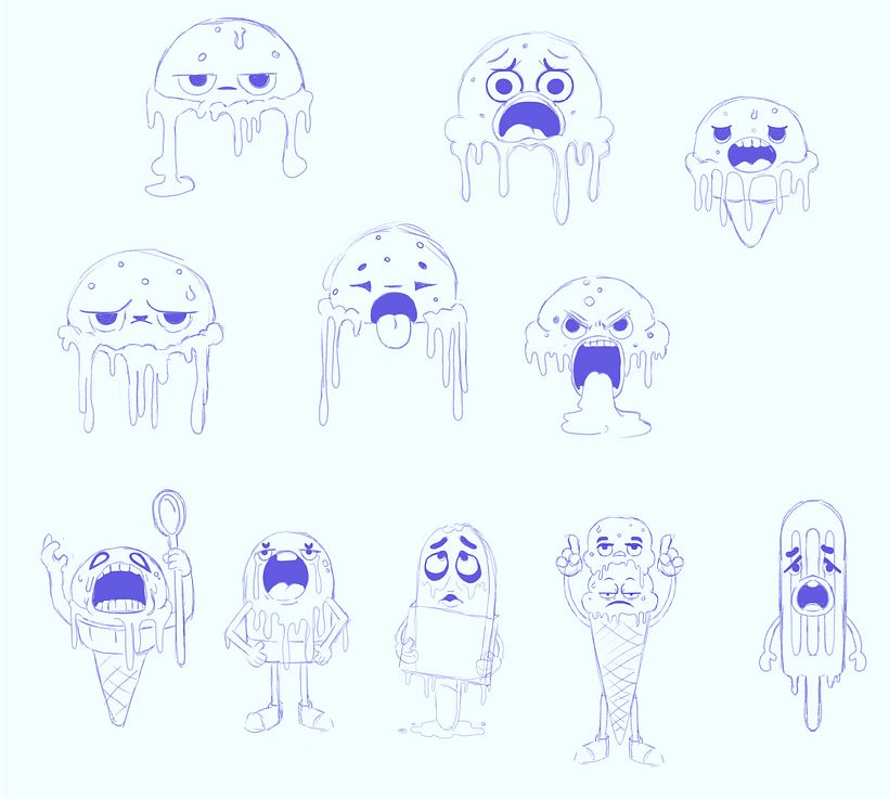 Desarrollo de personajes de Derreti2 1
