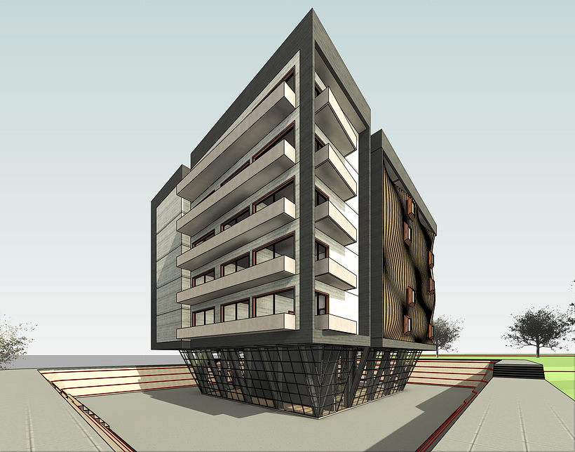 Edificio Modelado Revit 1