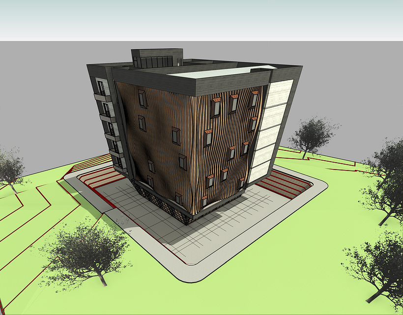 Edificio Modelado Revit 1