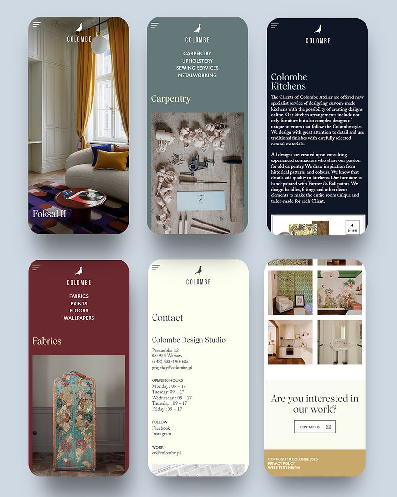 Colombe - Diseño web 1
