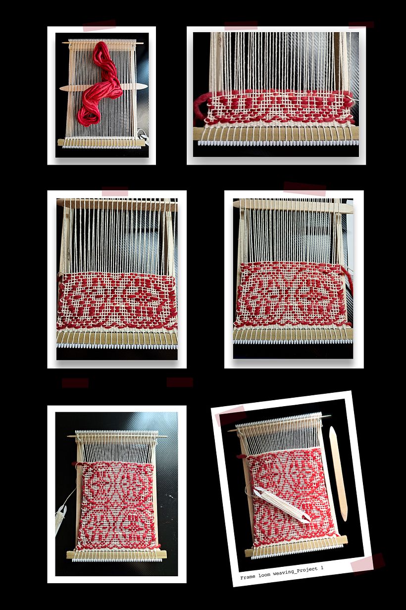 Intertwined Circles: Frame Loom Weaving 1