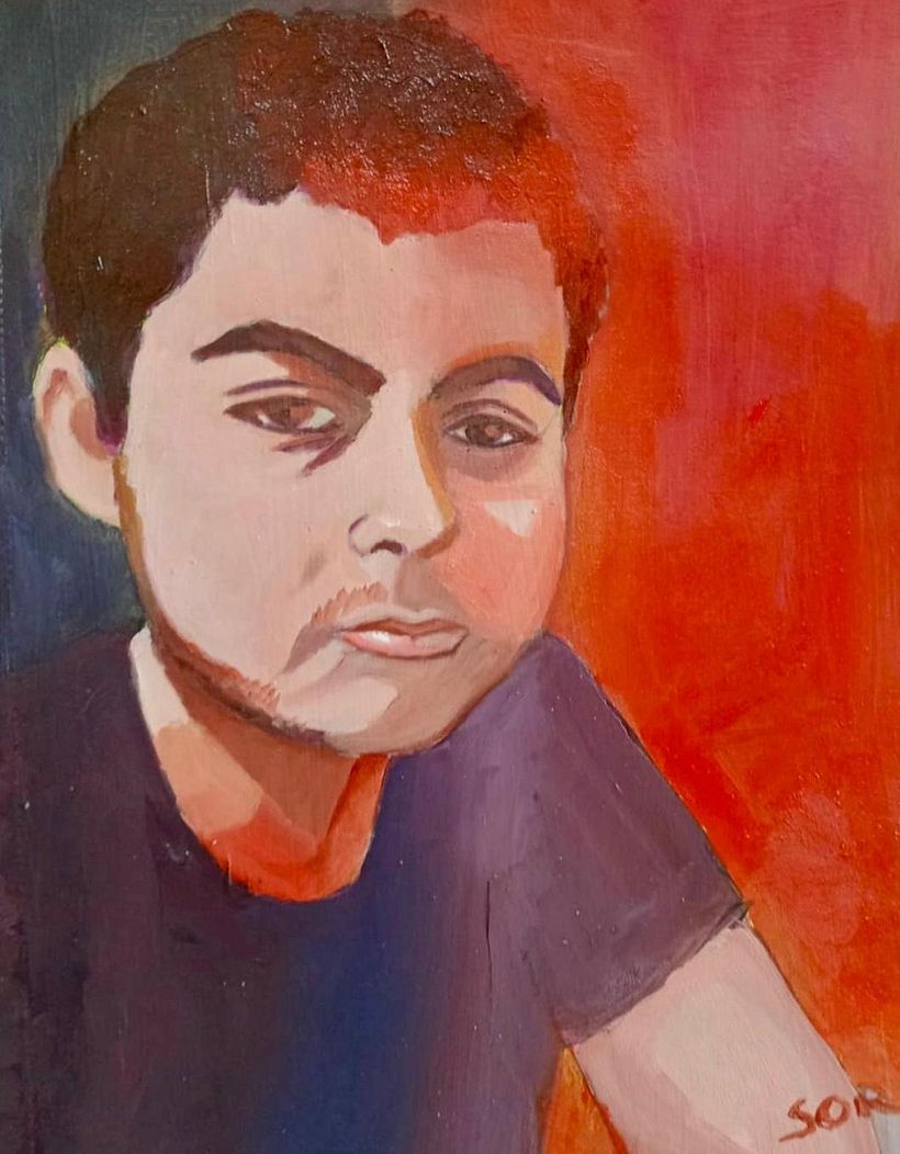 RETRATO AL OLEO SOBRE PAPEL 2