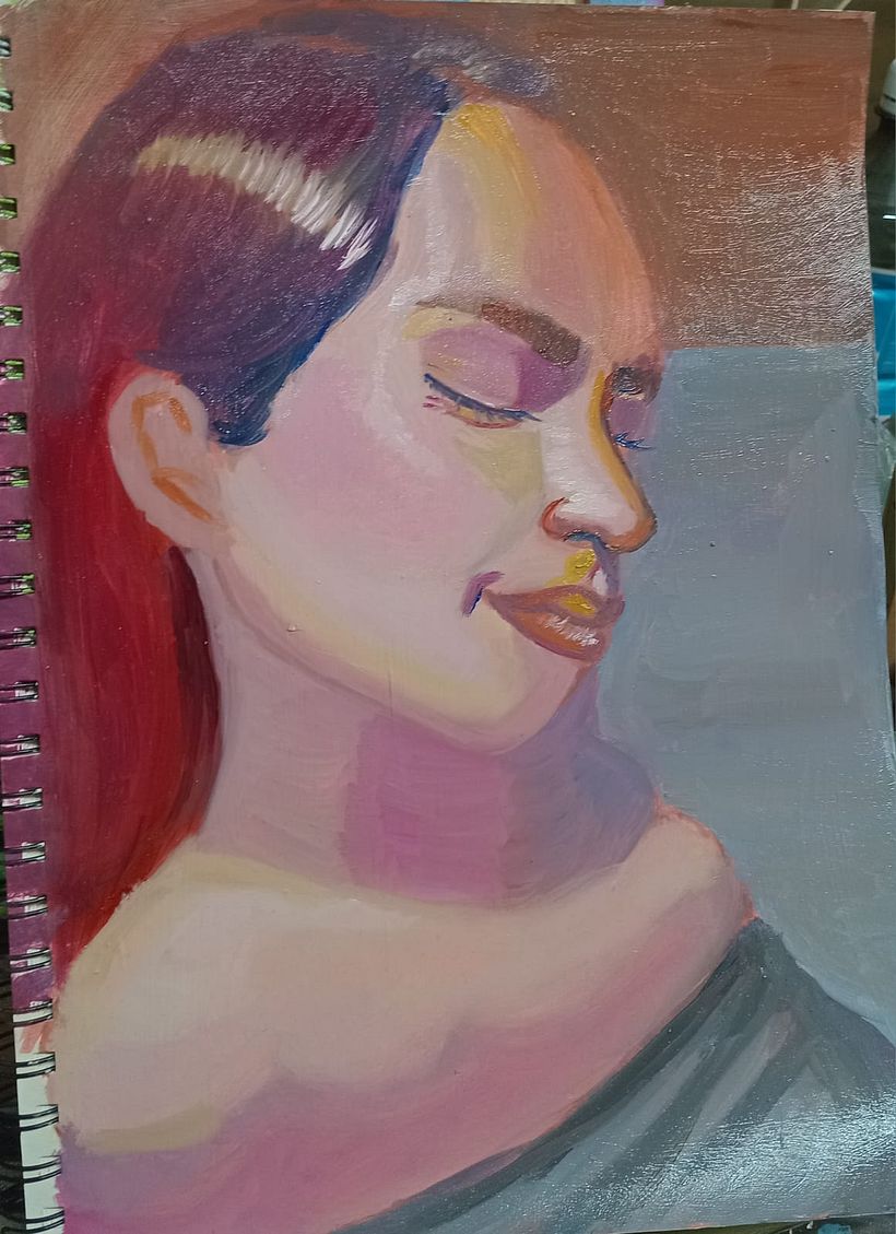 RETRATO AL OLEO SOBRE PAPEL 3