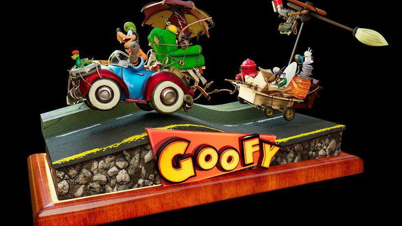 Goofy Cartoon – 3D-Druckmodell 1