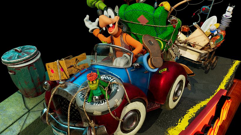 Goofy Cartoon – 3D-Druckmodell 2