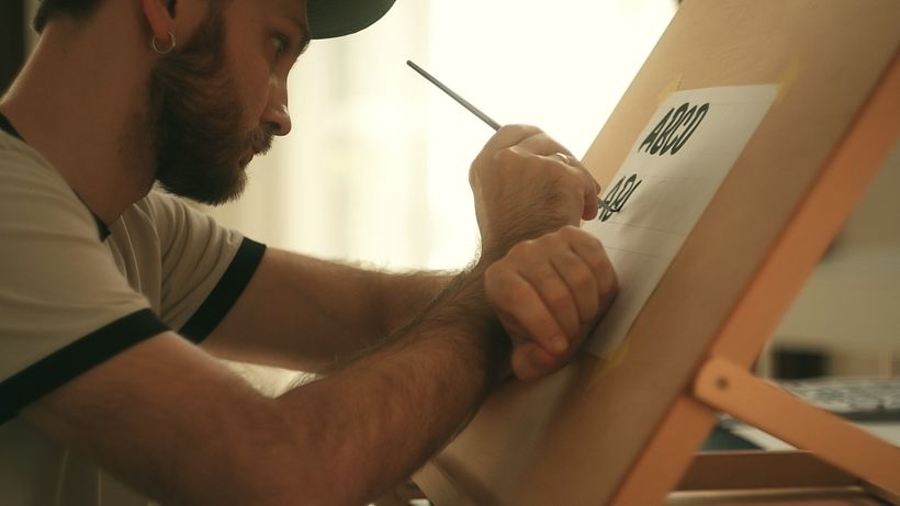 Meine ersten Schritte in der Schildermalerei 1