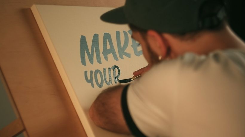 Meine ersten Schritte in der Schildermalerei 2