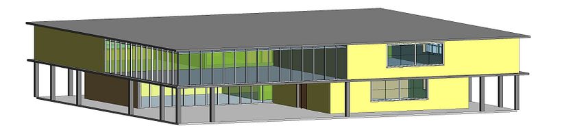 4 BHK House Design using Revit 3