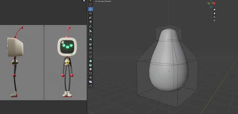 Mini Bot en Blender 1