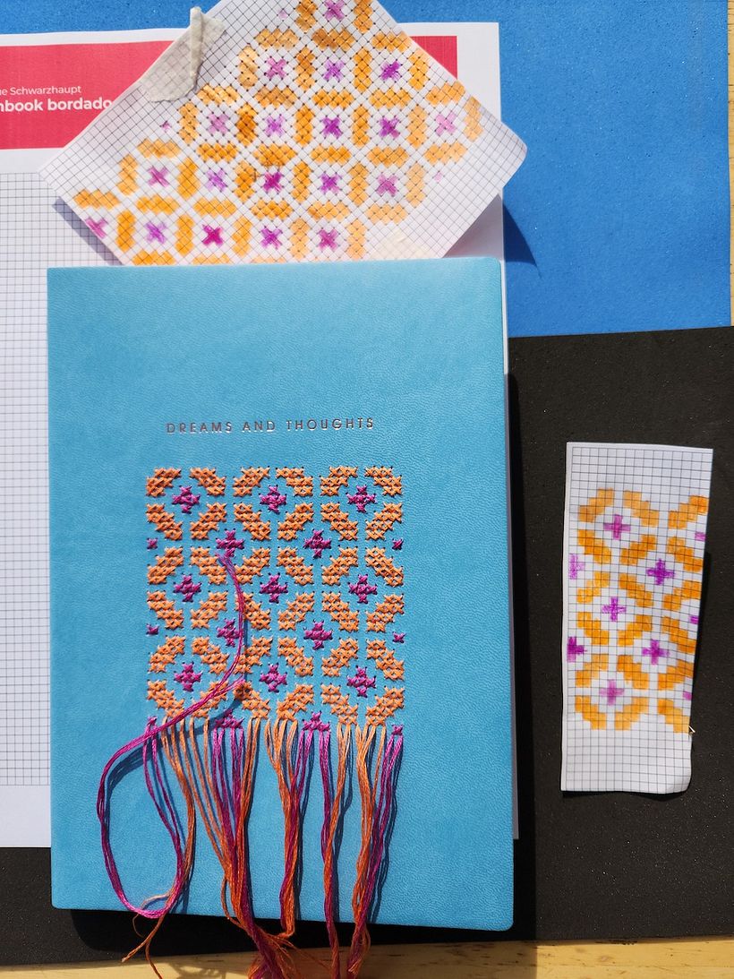Embroidered notebook 2
