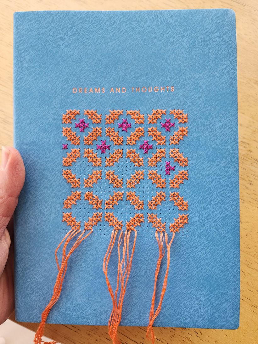 Embroidered notebook 1