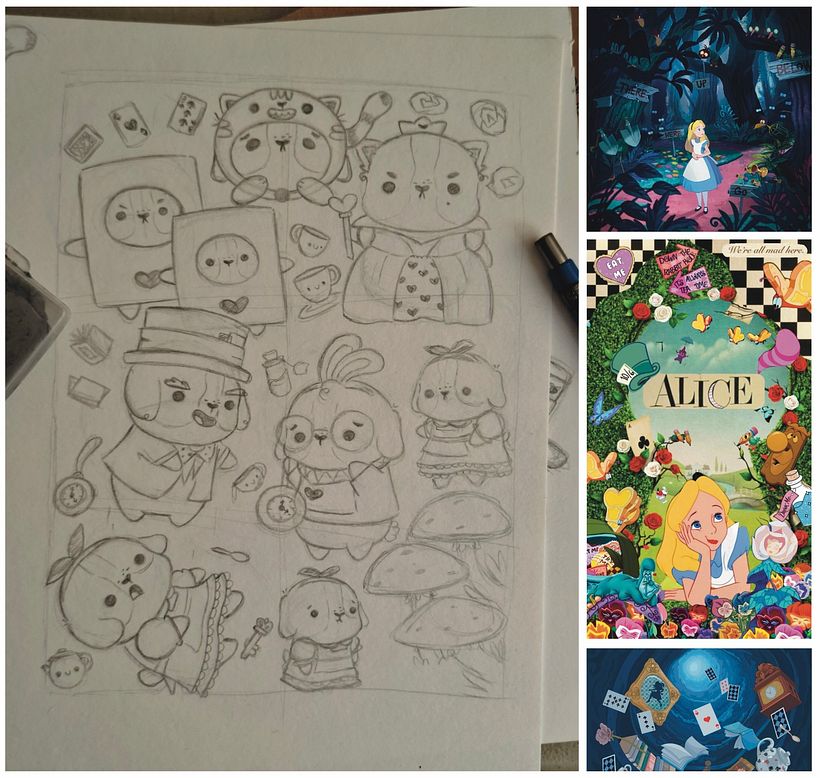 Illustration of a story in a kawaii style  1