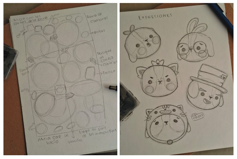 Illustration of a story in a kawaii style  1