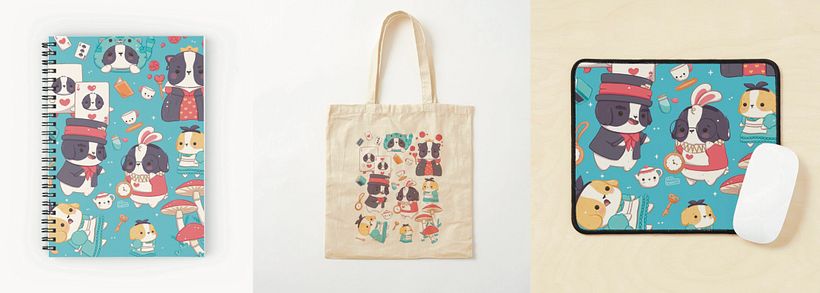 Illustration of a story in a kawaii style  1