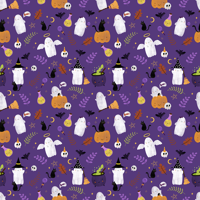 Halloween themed pattern 1