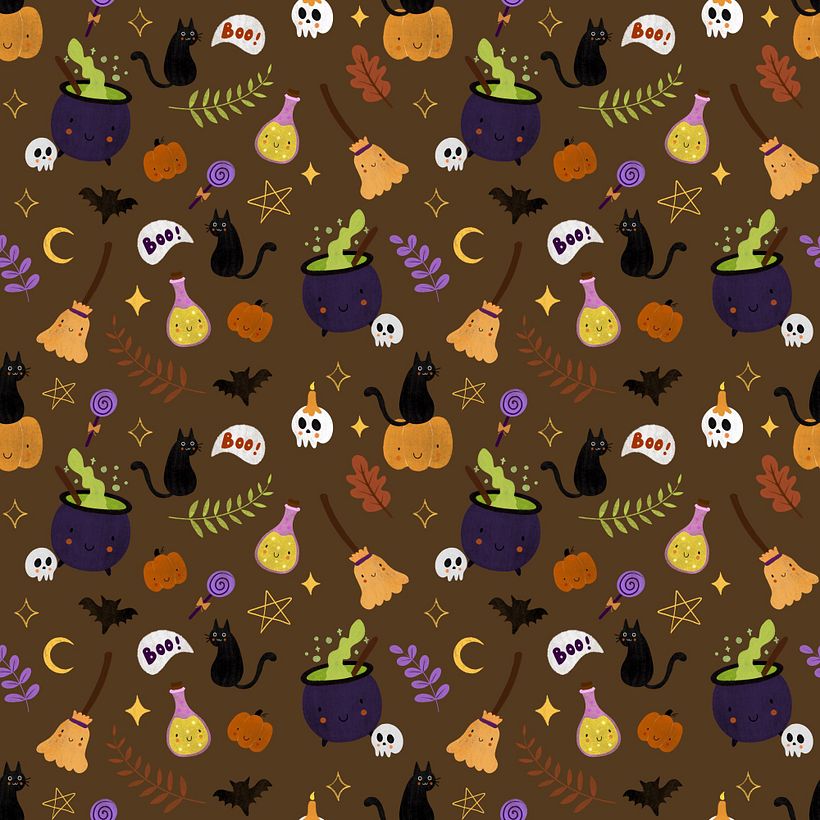 Halloween themed pattern 2