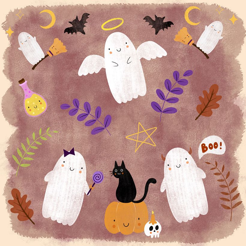 Halloween themed pattern 6