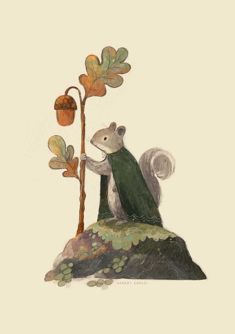 Autumn animal character 1