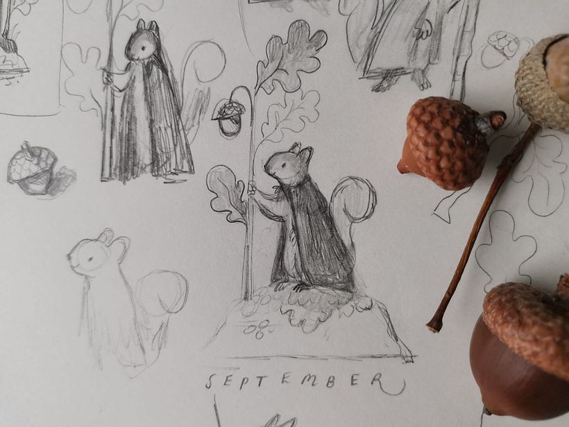 Autumn animal character 1