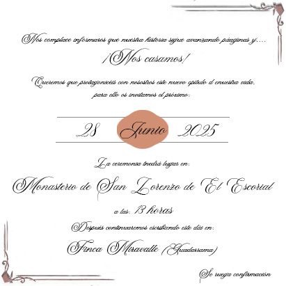 Invitaciones boda 2