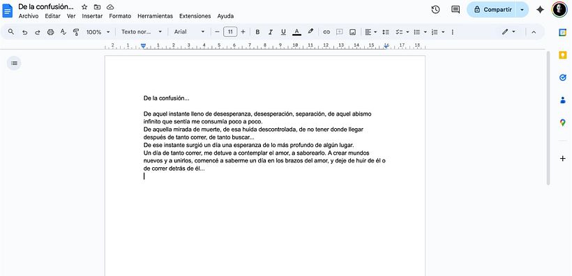 De la confusión... 1