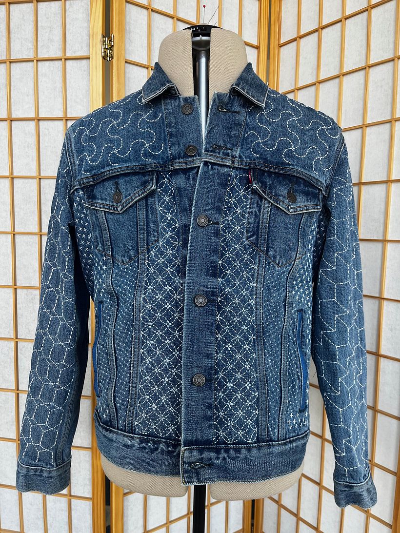 2º projeto denim Sashiko 1