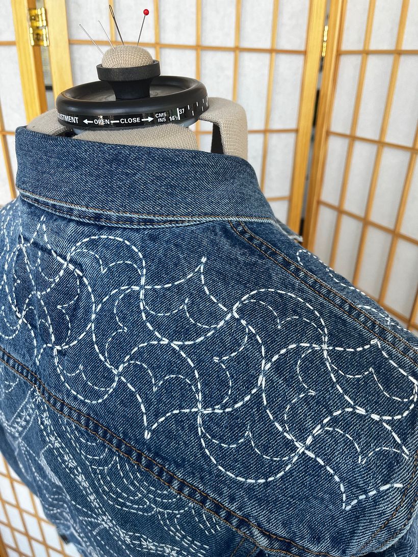 2º projeto denim Sashiko 4