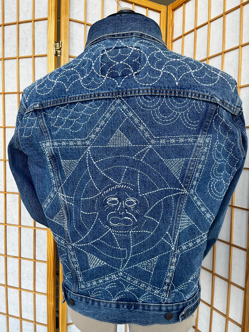2º projeto denim Sashiko 1
