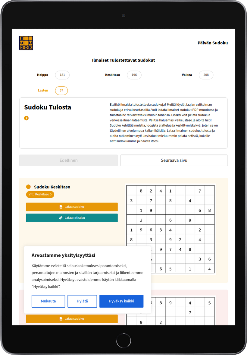 Sudoku Tulosta 1