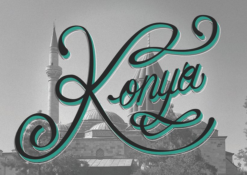 Konya City Postcard 1