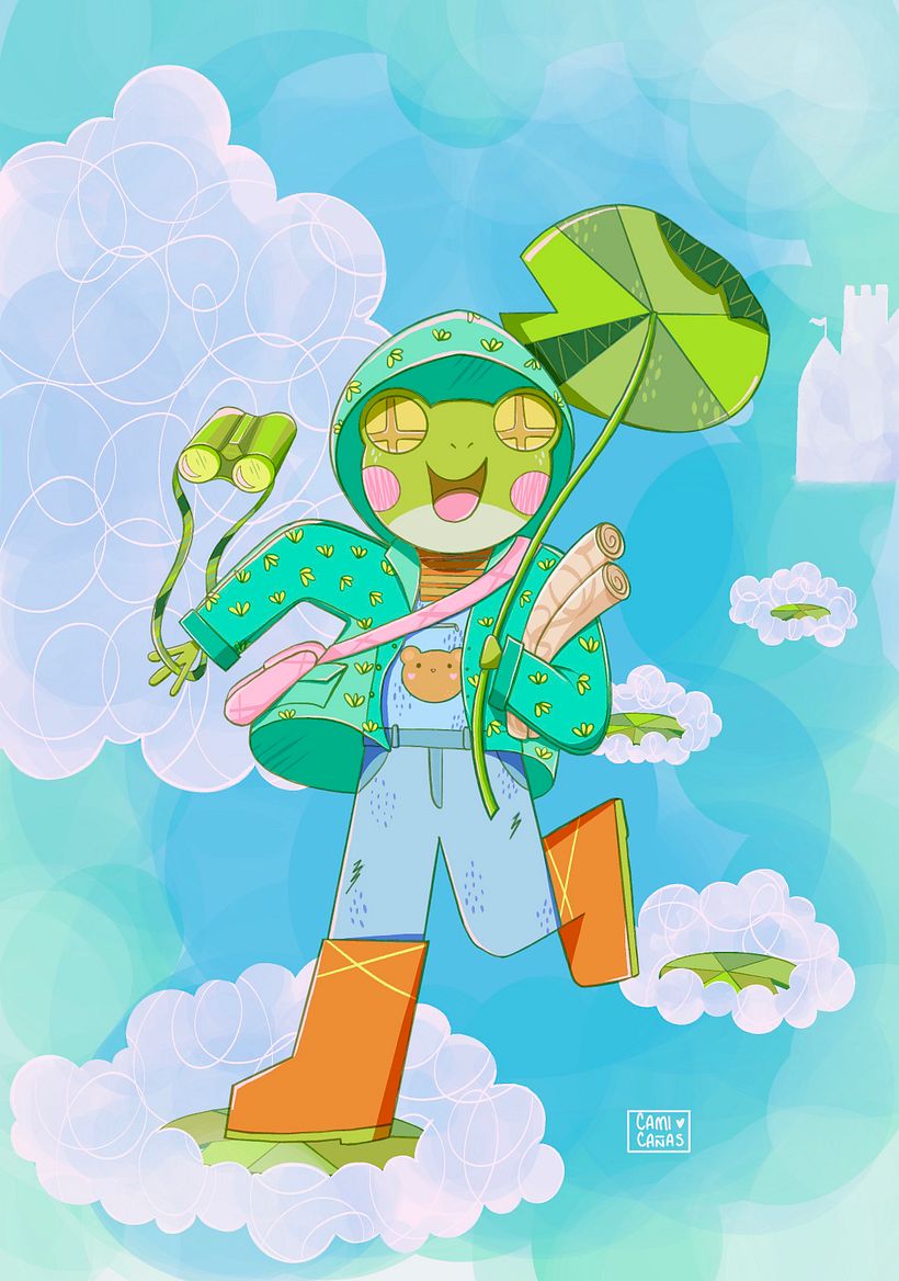 Diseño de personaje en Procreate - Sky Explorer 1