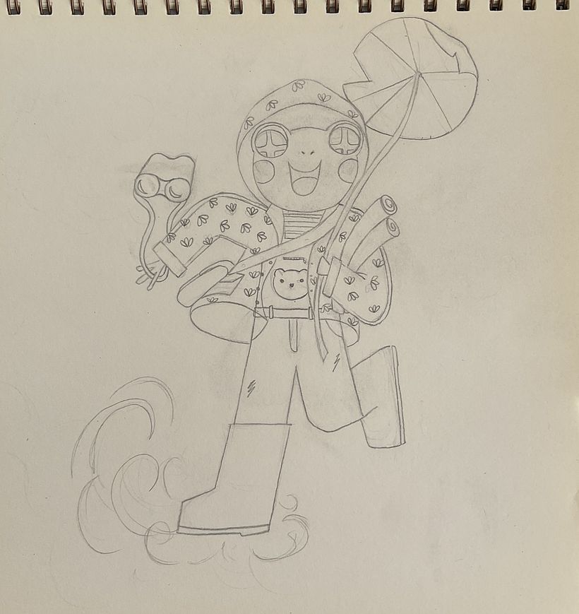 Diseño de personaje en Procreate - Sky Explorer 1