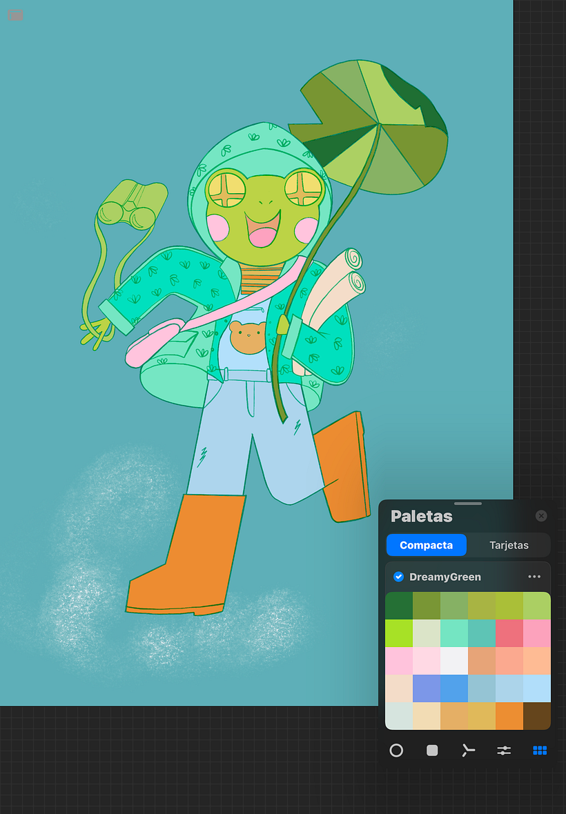 Diseño de personaje en Procreate - Sky Explorer 1