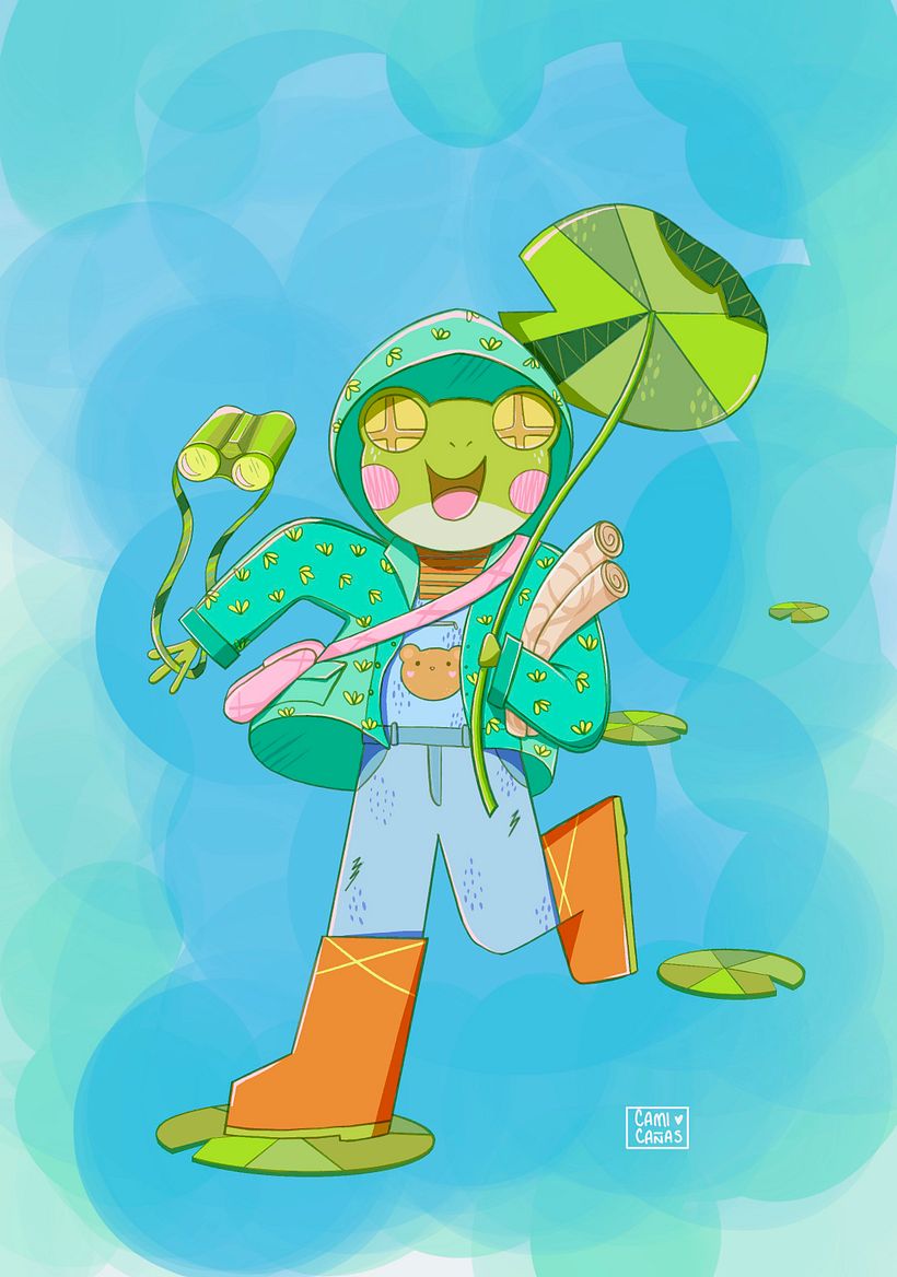 Diseño de personaje en Procreate - Sky Explorer 1