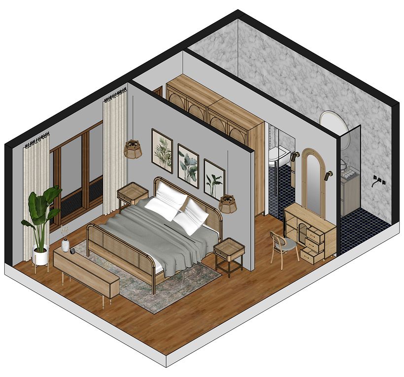 Mi proyecto del curso: Introducción a SketchUp para arquitectos y diseñadores de interiores 1